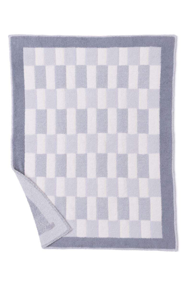 Barefoot Dreams<sup>®</sup> Check Stroller Blanket, Alternate, color, Platinum Multi