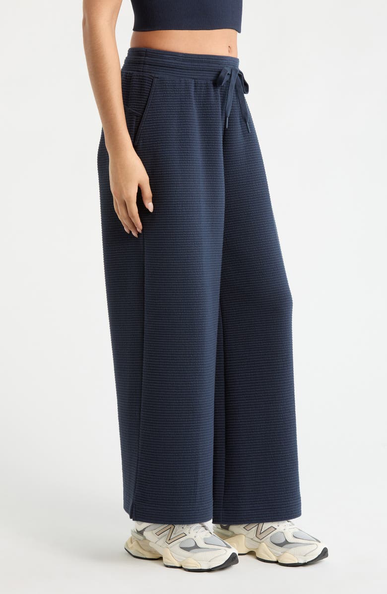 Zella Ottoman Wide Leg Ankle Pants, Alternate, color, Navy Sapphire