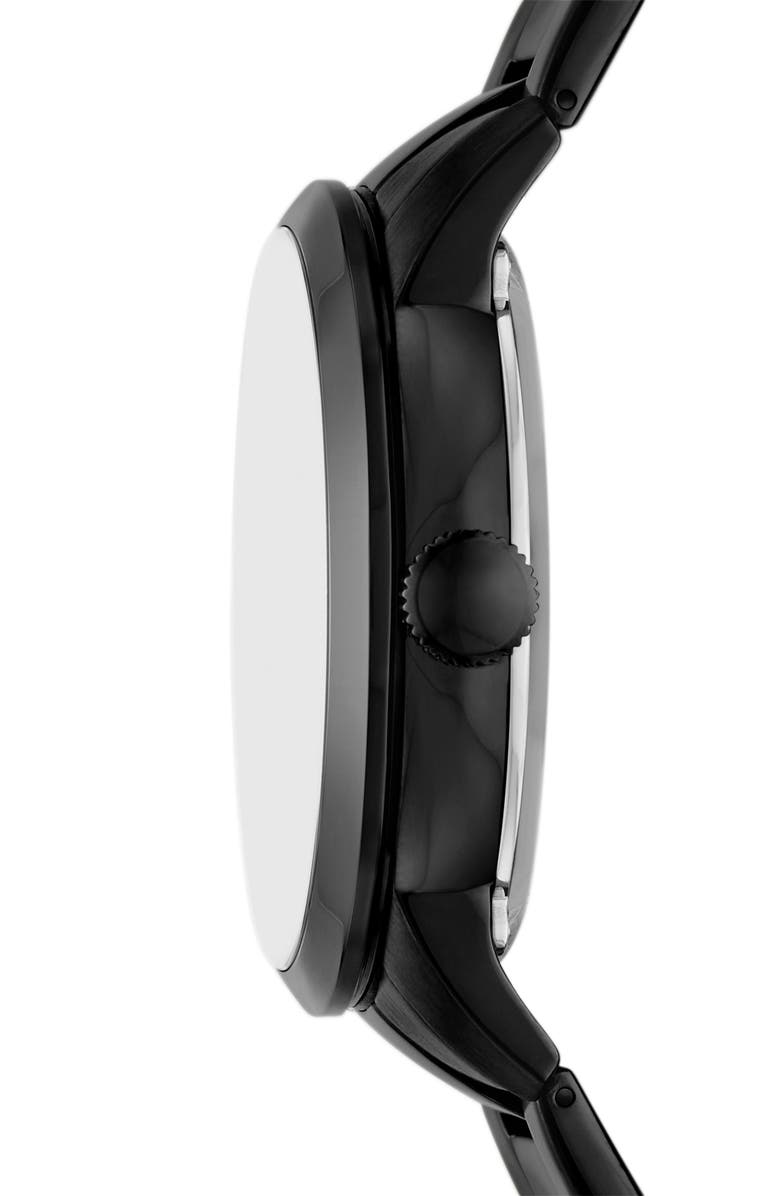 Fossil Townsman Automatic Bracelet Watch, 44mm, Alternate, color, Black