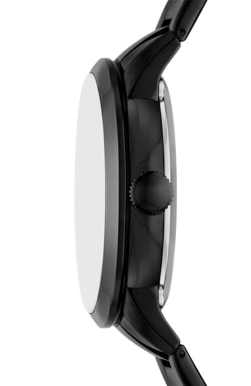 Fossil Townsman Automatic Black Stainless Steel Watch, 44mm In Black