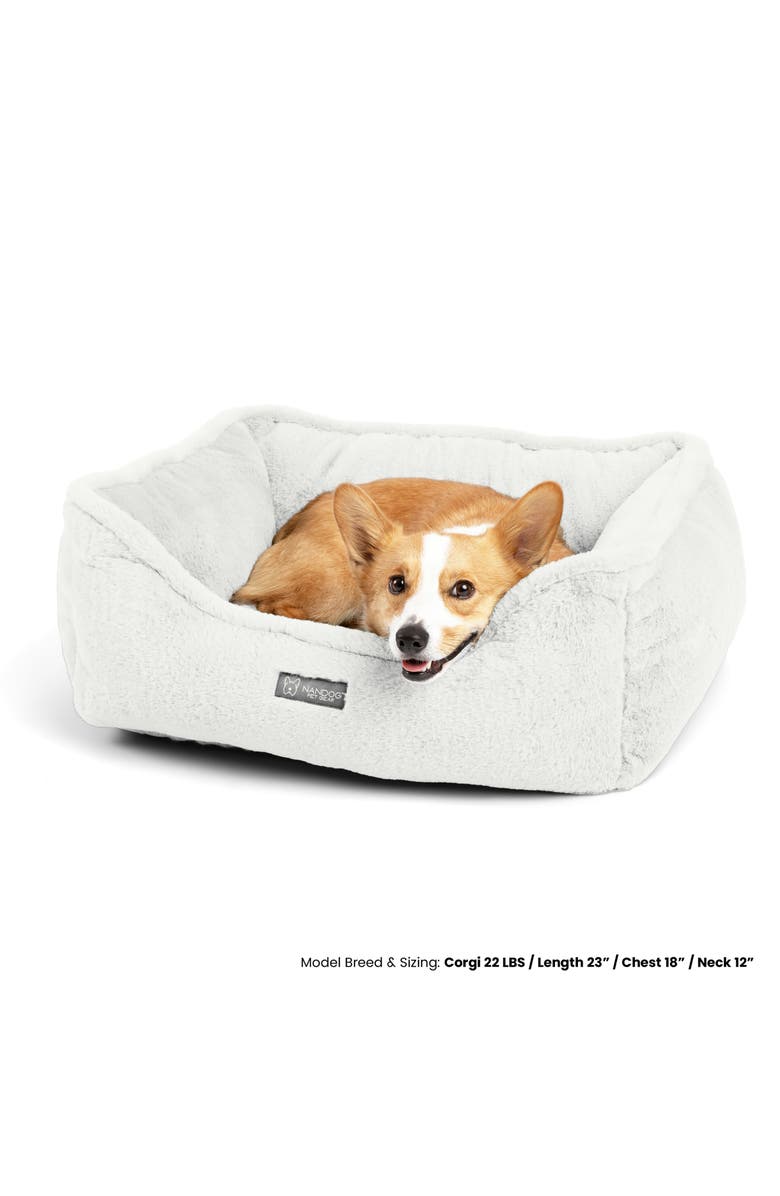 Nandog Pet Gear Super Cloud Dog  Bed- Reversible Cat & Dog Bed, Alternate, color, Pearl White
