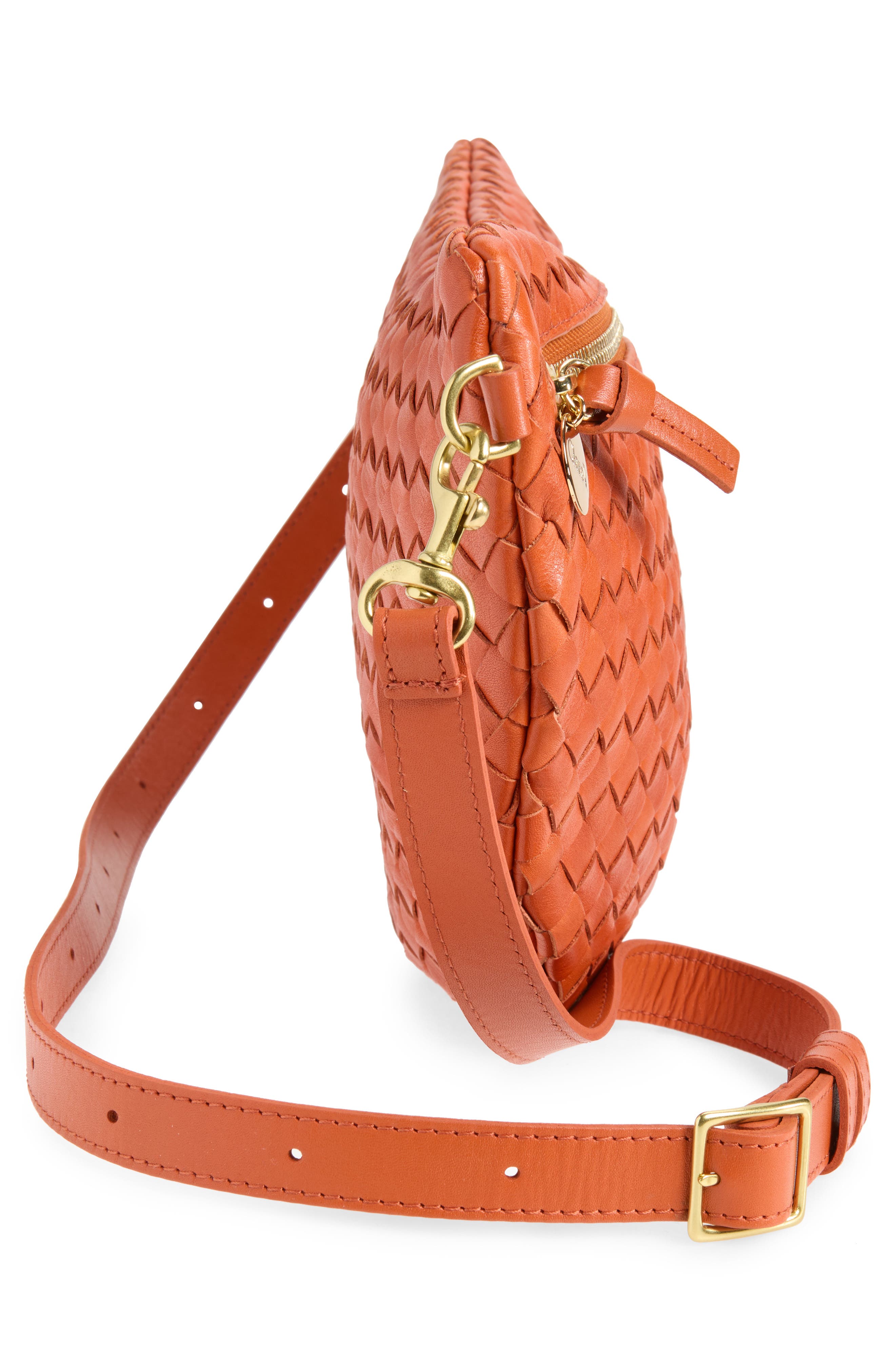 Medium Grande Woven Leather Belt Bag, Alternate, color, SALTILLO