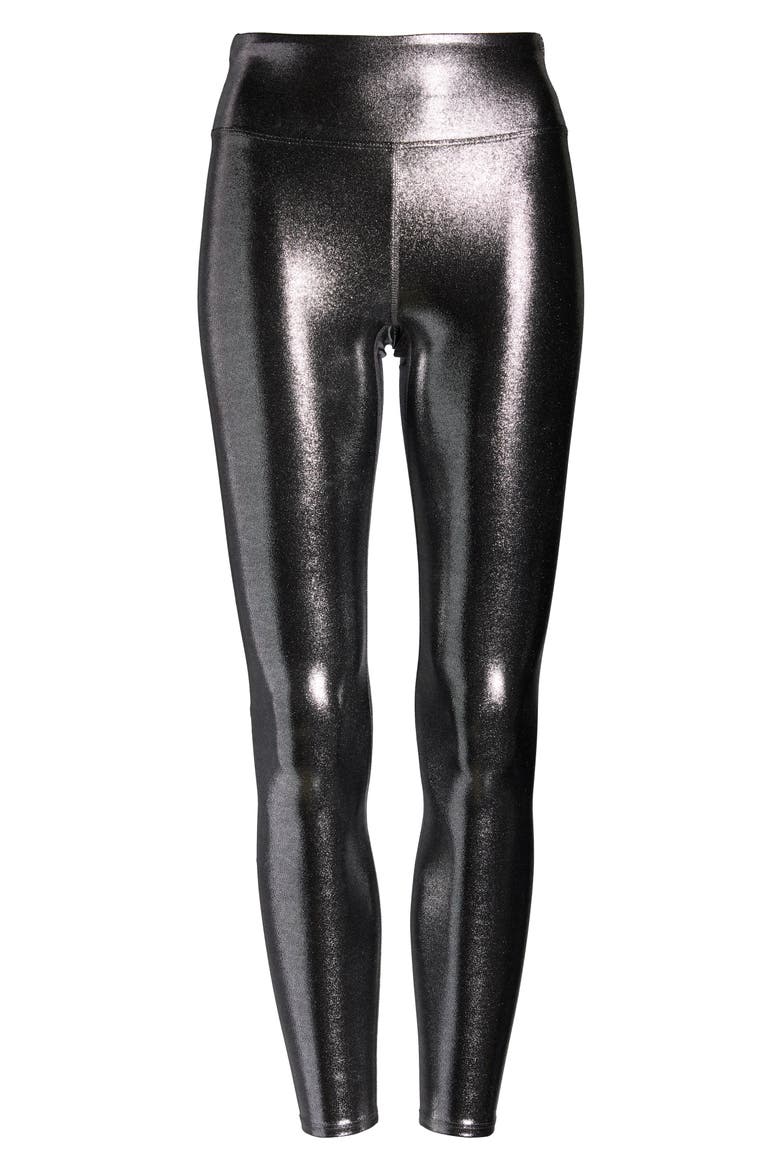 Marvel Metallic High Waist Leggings, Alternate, color, PLATINUM