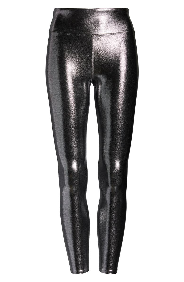 Heroine Sport Marvel Metallic High Waist Leggings, Alternate, color, Platinum