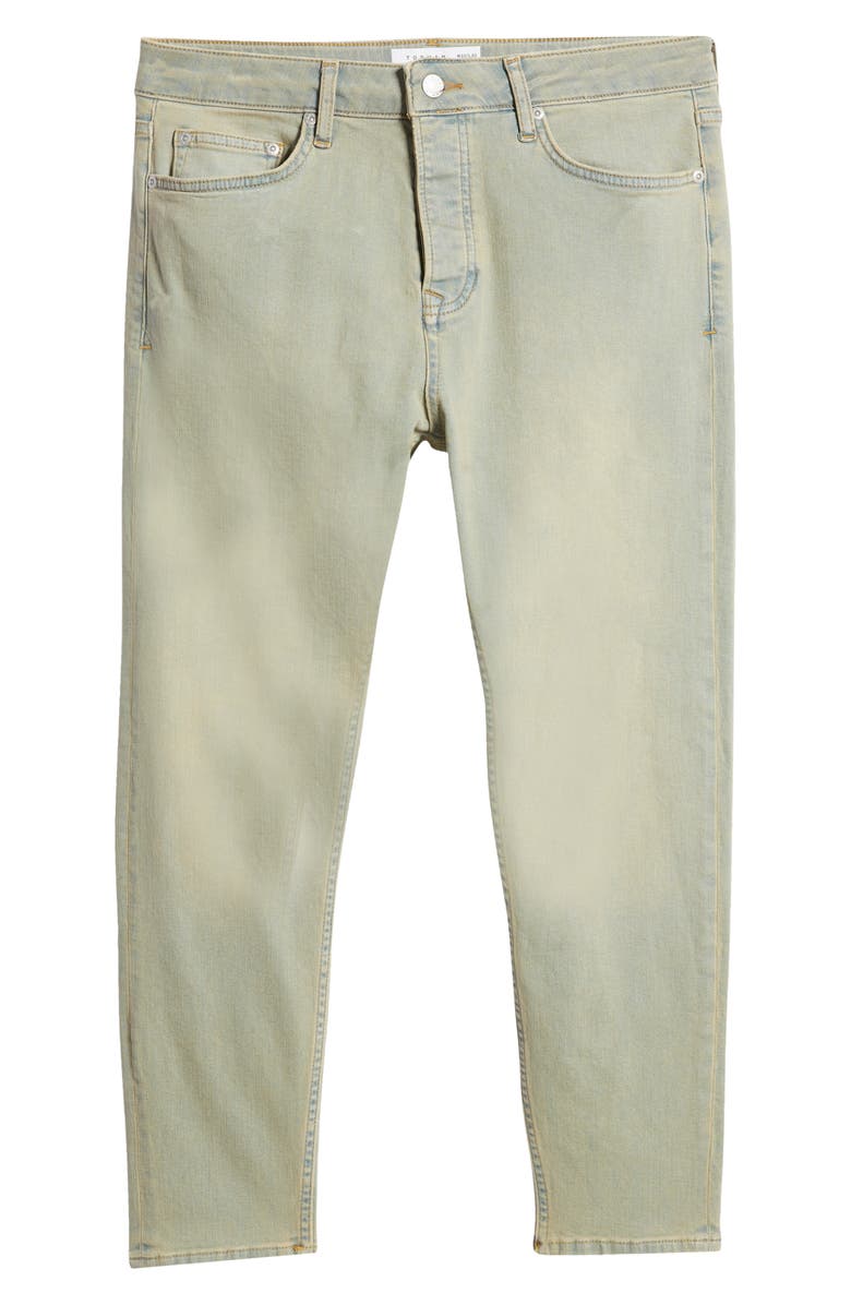 Topman Men's Tapered Fit Dirty Jeans, Alternate, color, 