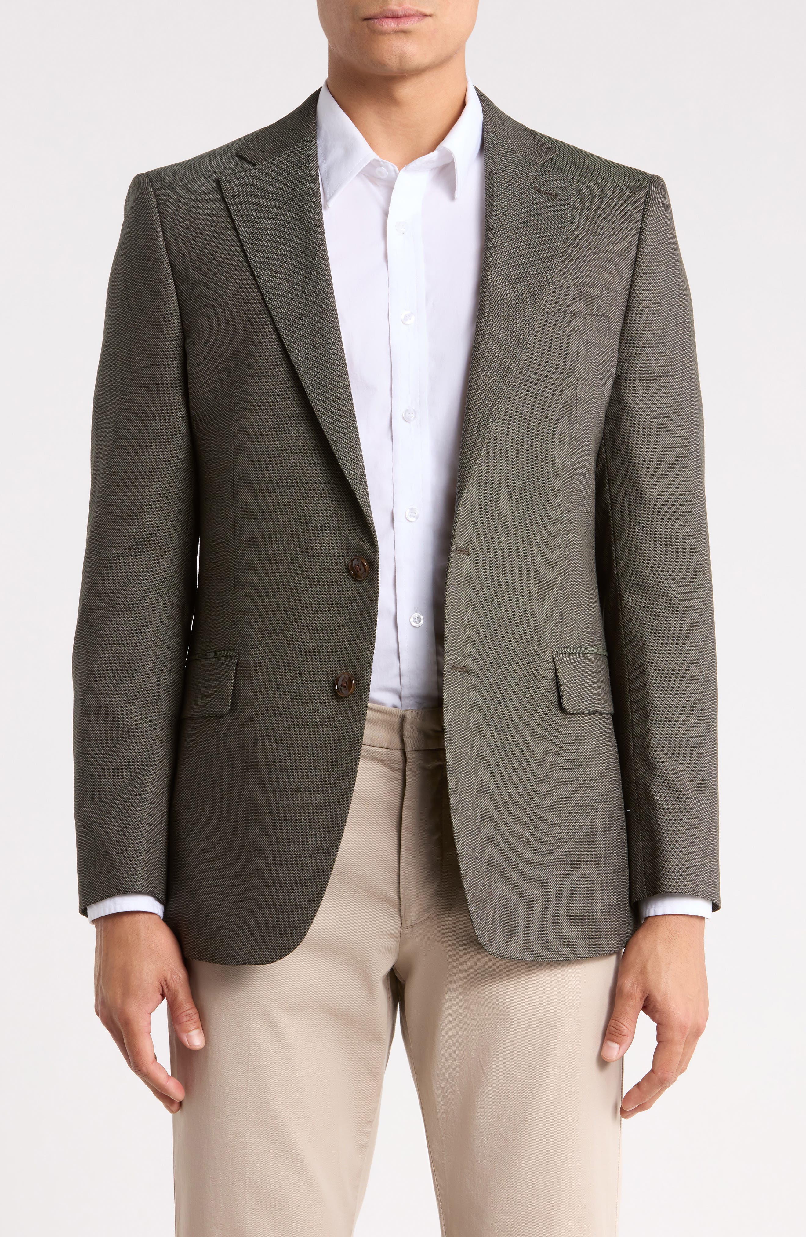 Slim Fit Wool Blend Sport Coat