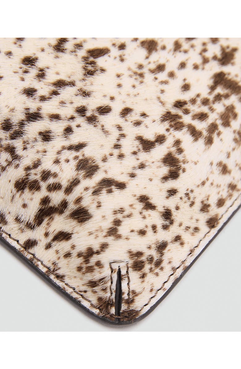 MANGO Genuine Calf Hair Clutch, Alternate, color,