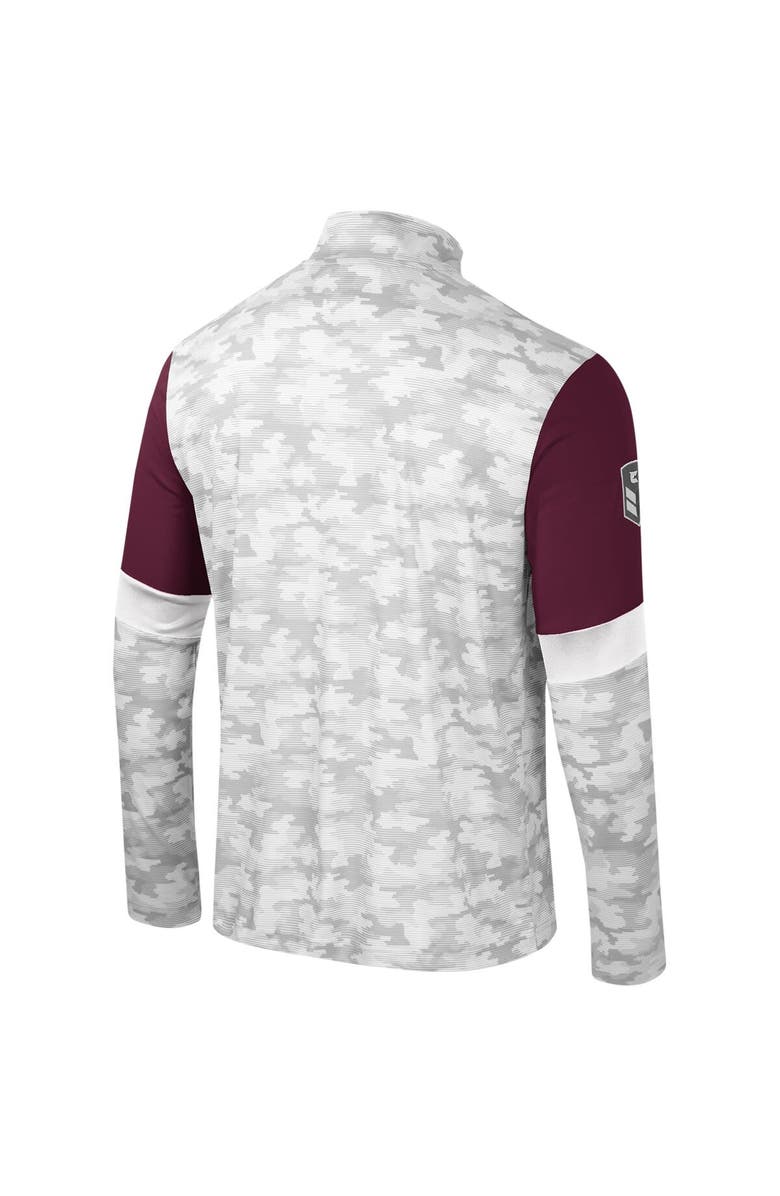 COLOSSEUM Men's Colosseum  Camo Mississippi State Bulldogs OHT Military Appreciation Tomahawk Quarter-Zip Windshirt, Alternate, color, 