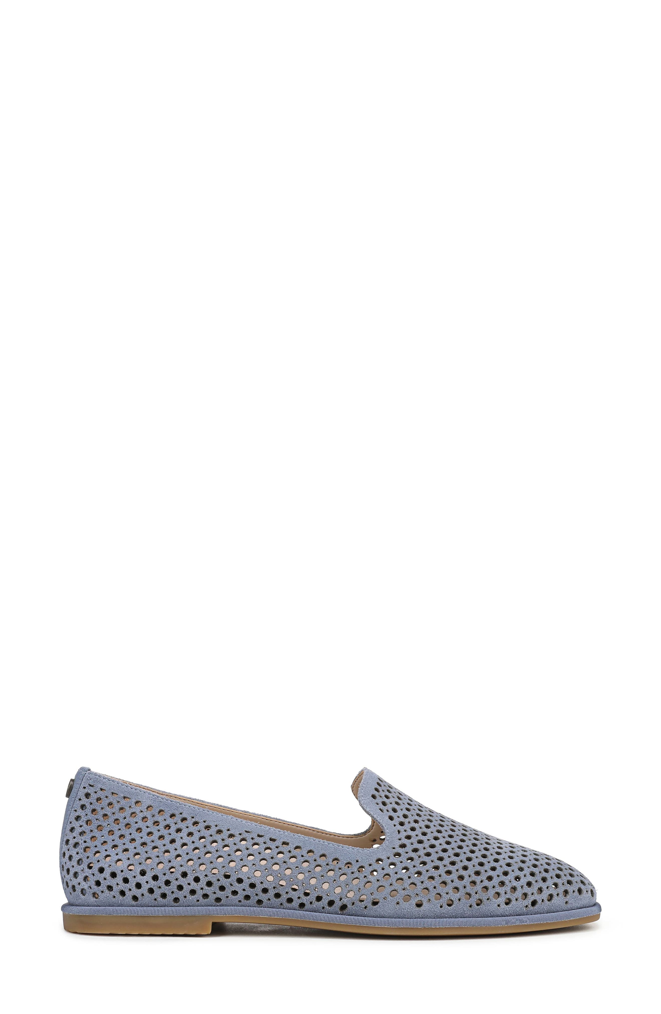 Vionic Willa 2.0 Perforated Flat, Alternate, color, Pacific Blue