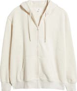 BP. Oversize Zip Fleece Hoodie