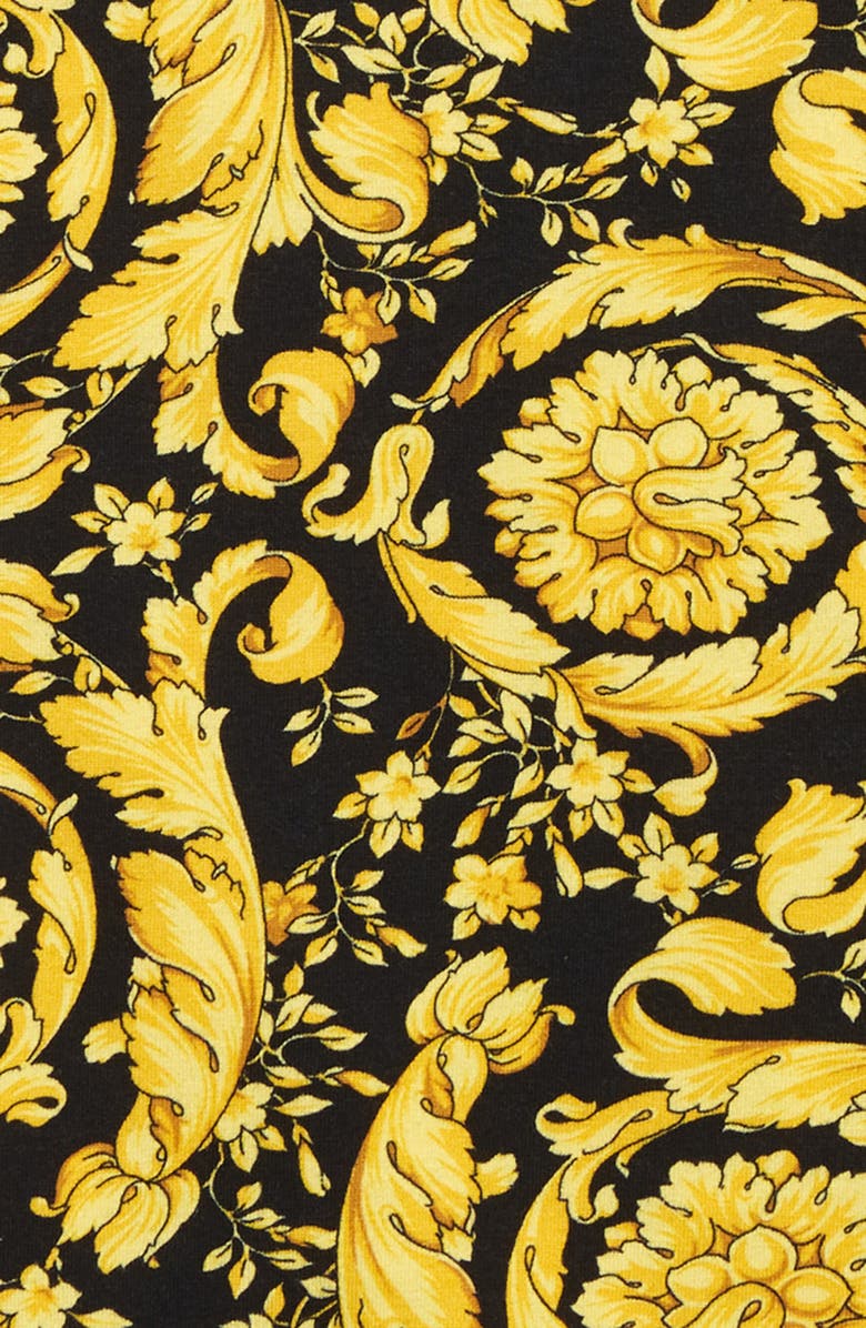 Versace Kids' Barocco Print Stretch Cotton T-Shirt, Alternate, color, 