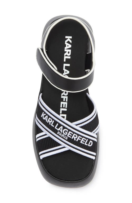 Karl Lagerfeld Paris Meddi Platform Sandal In Black