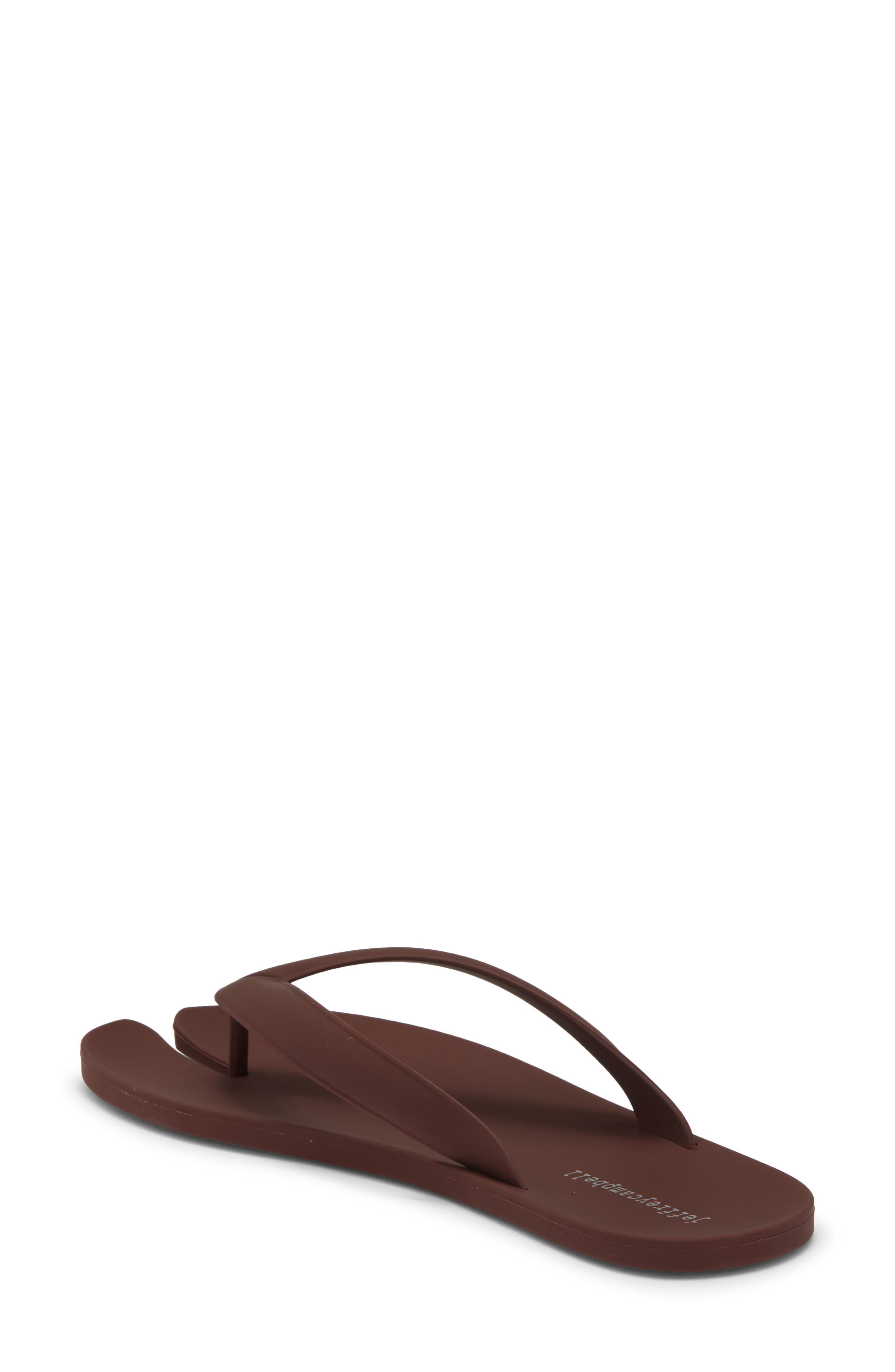 Jeffrey Campbell Zori Flip Flop, Alternate, color, Brown Matte