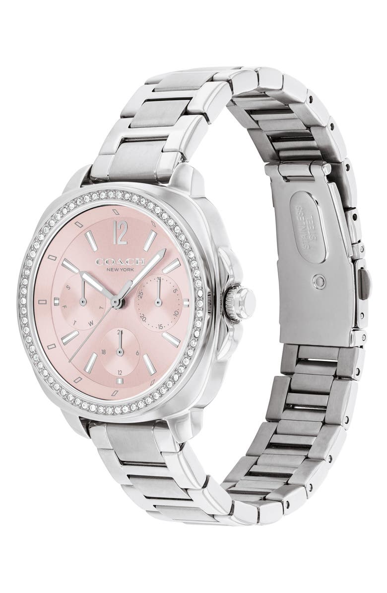 COACH Kitt Bracelet Watch, 34mm, Alternate, color, Blush