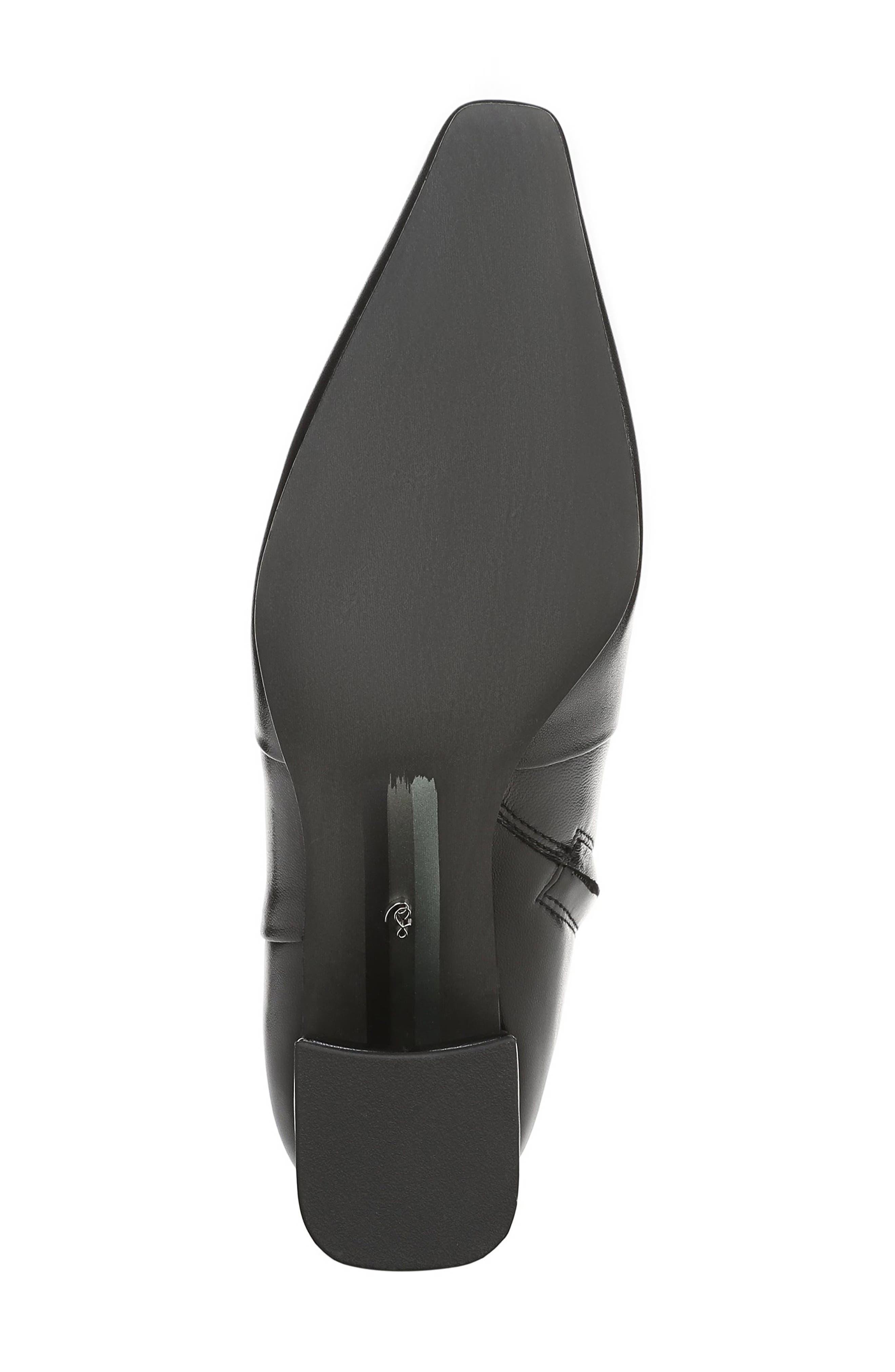 Scottie Block Heel Bootie, Alternate, color, BLACK LEATHER