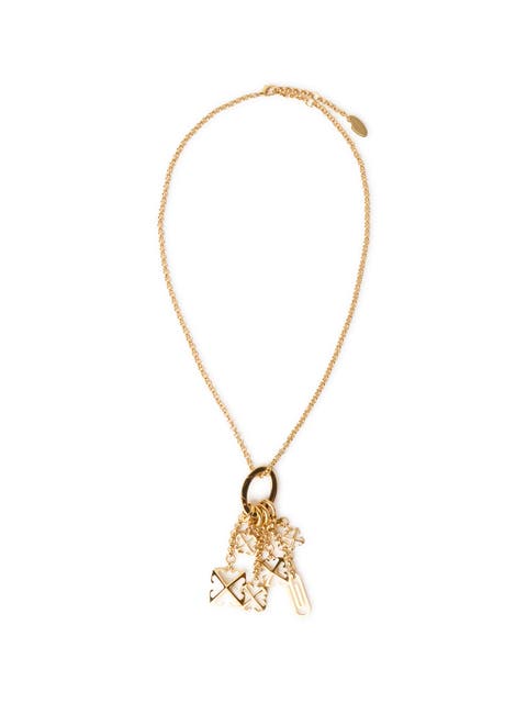 Women's Snap-Hook Necklace With Pendants