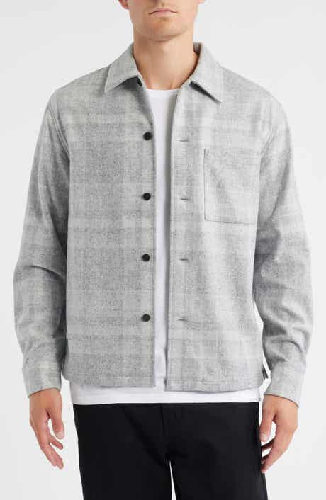 Theory Shaded Plaid Shirt Jacket