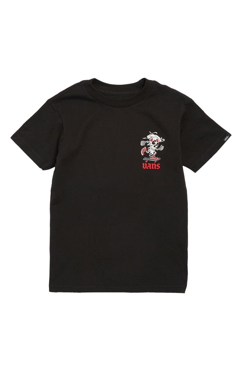 Vans Kids' Pizza Skull Graphic T-Shirt, Main, color, 