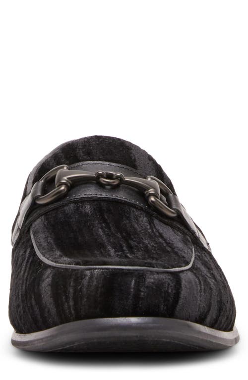 Steve Madden Trulmon Velvet Bit Loafer In Black