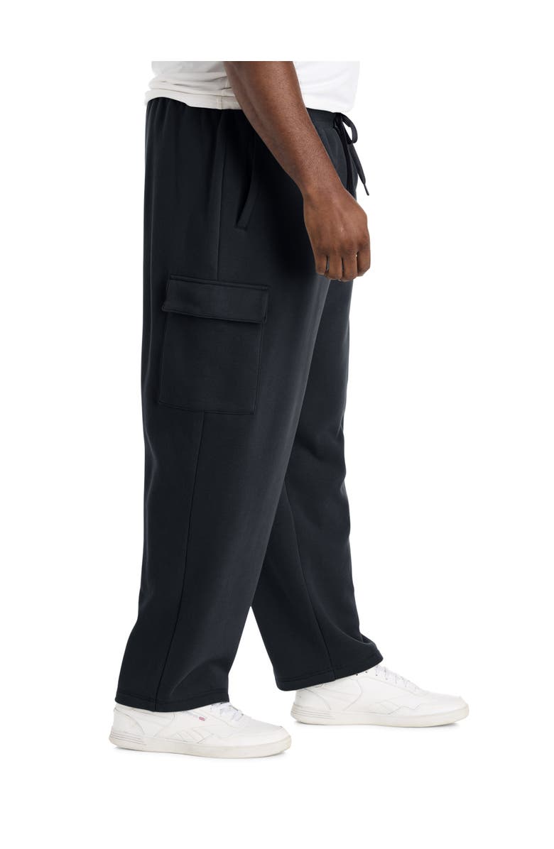 Reebok Big & Tall Performance Supersoft Cargo Sweatpants, Alternate, color, Black