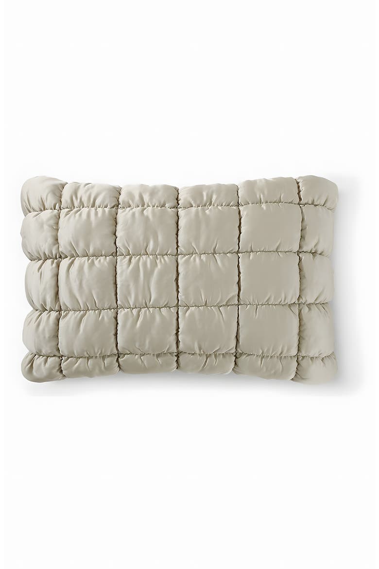 Puff Squares Set of 2 Pillow Shams, Main, color, SANDSTONE