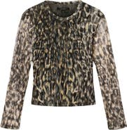 AllSaints Ellie Floral Long Sleeve Mesh T-Shirt
