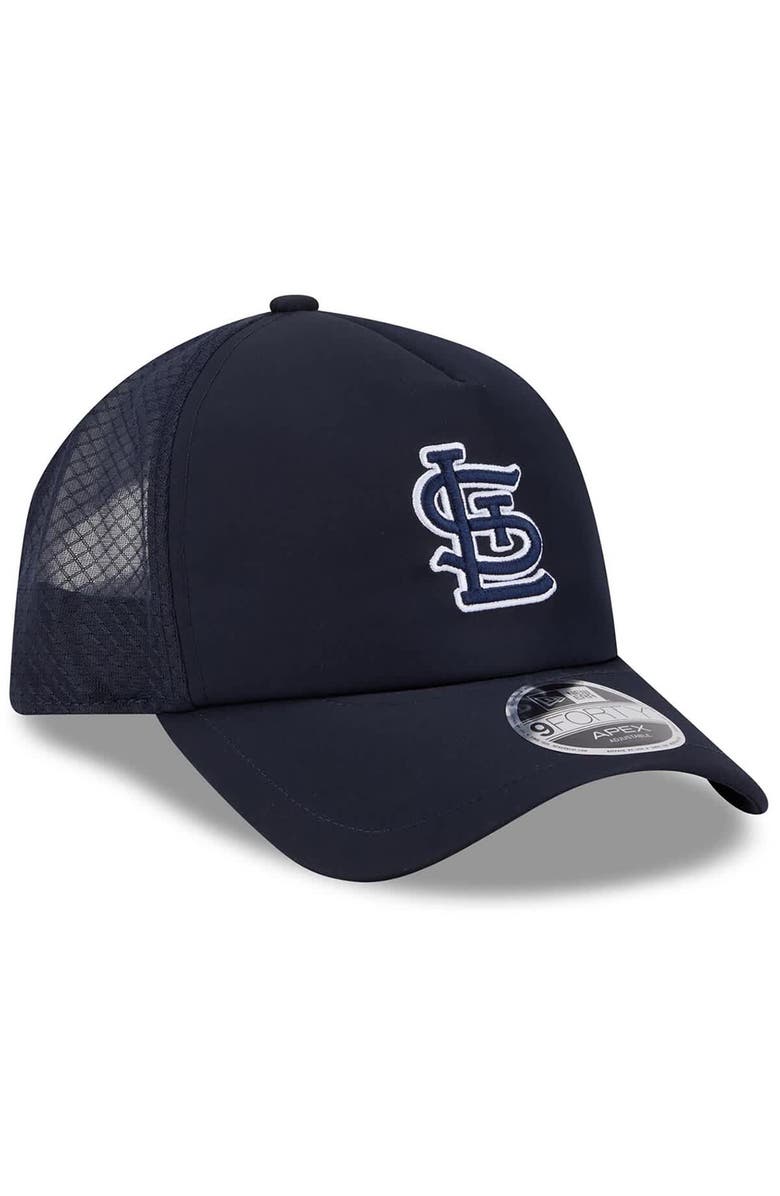 New Era Men's New Era Navy St. Louis Cardinals 2026 Batting Practice Apex 9FORTY Adjustable Trucker Hat, Alternate, color, Navy