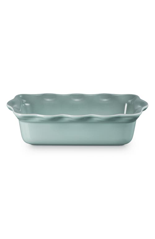Le Creuset Heritage Stoneware 9-inch Fluted Loaf Pan In Sea Salt