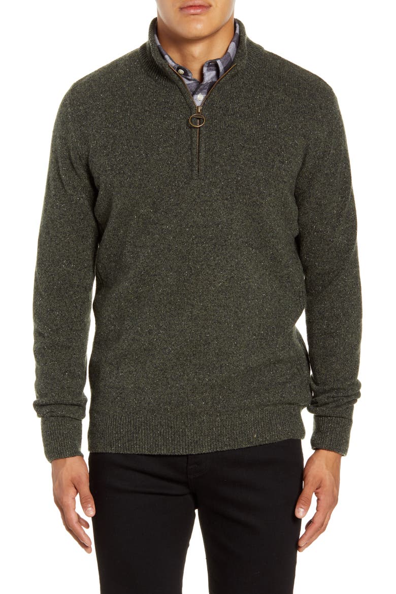 Tisbury Half Zip Pullover Sweater, Main, color, DK SEAWEED
