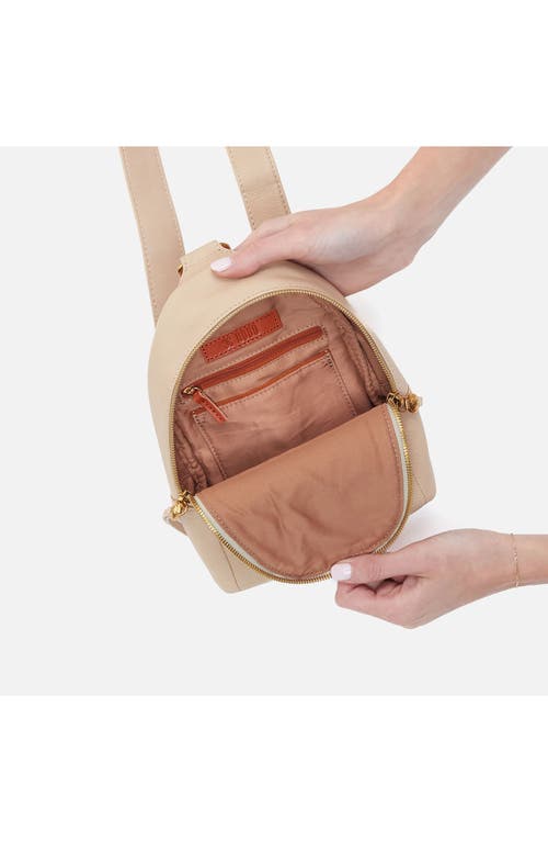 Hobo Fern Leather Sling Bag In Linen