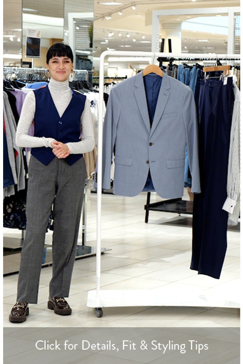 Superslim Fit Light Blue Stretch Sport Coat video
