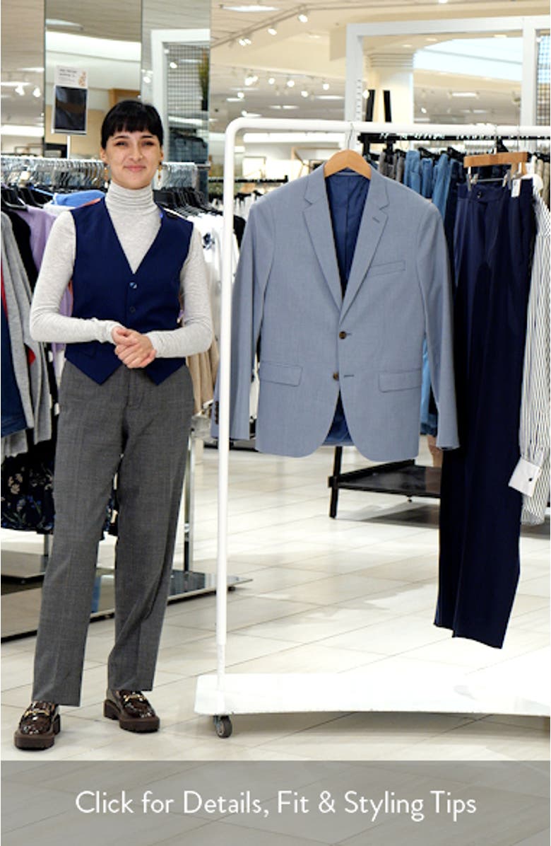 Superslim Fit Light Blue Stretch Sport Coat, sales video thumbnail