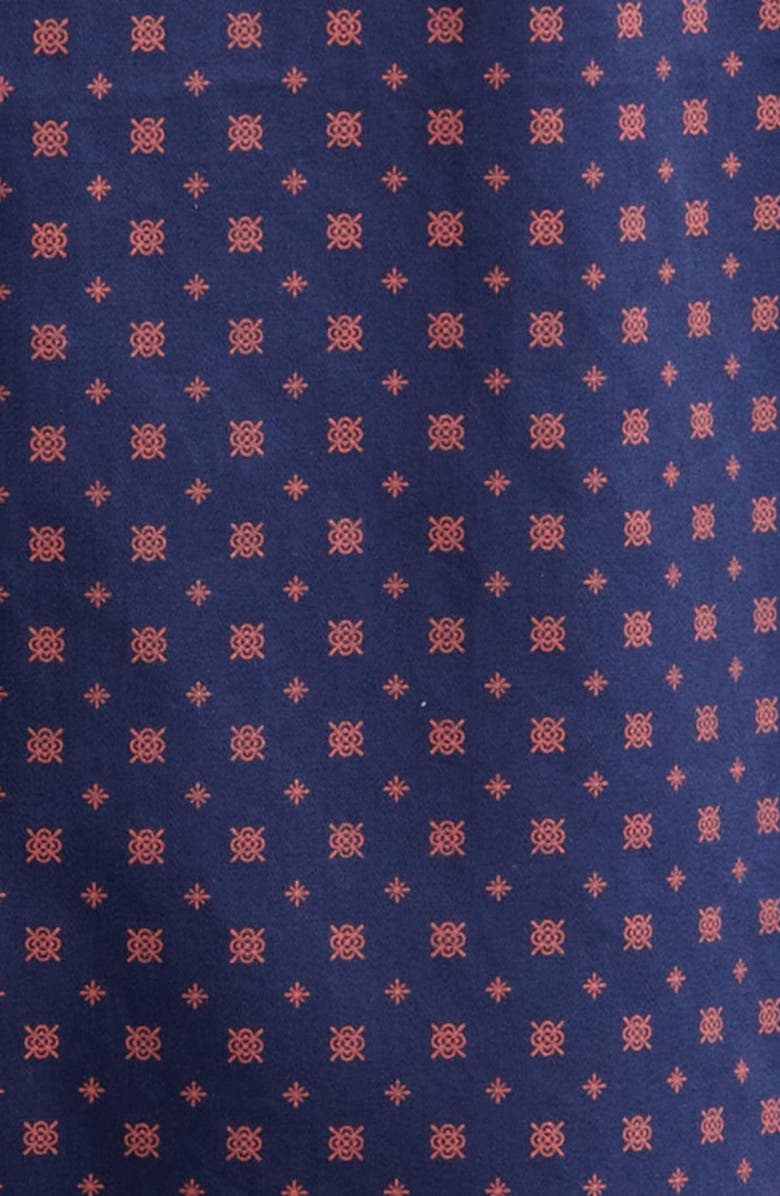 Peter Millar Palmico Neat Short Sleeve Cotton Button-Up Shirt, Alternate, color, Clay Rose