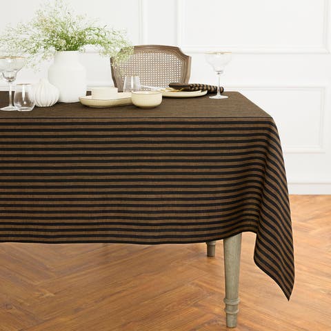 Linen Table Throw - Amalfi Stripe