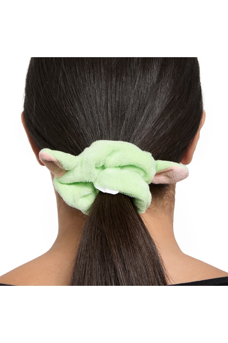Mandalorian Grogu Hair Scrunchies 3-Piece Set Official License, Alternate, color, Green