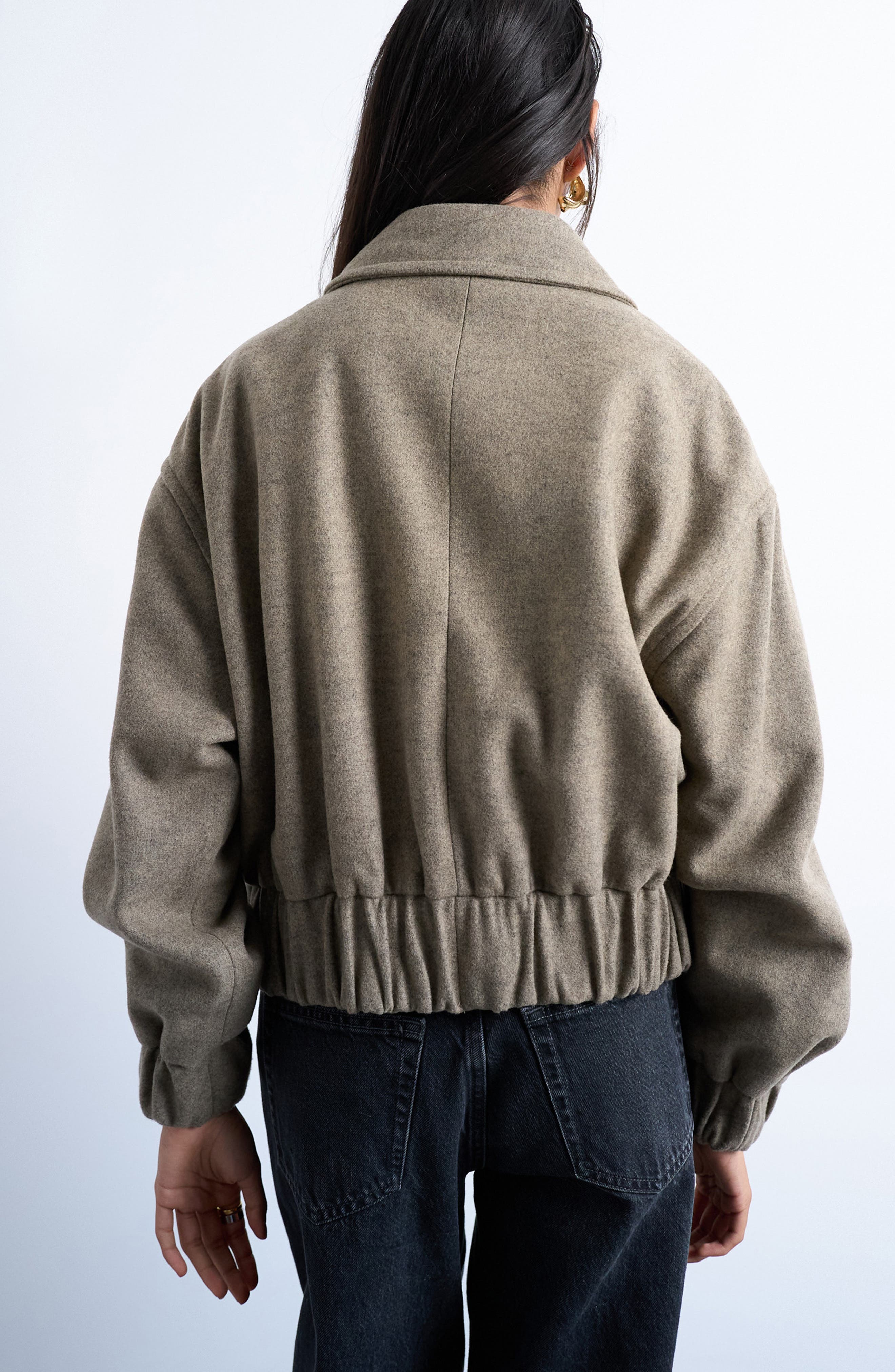 Crop Bomber Jacket - image 2