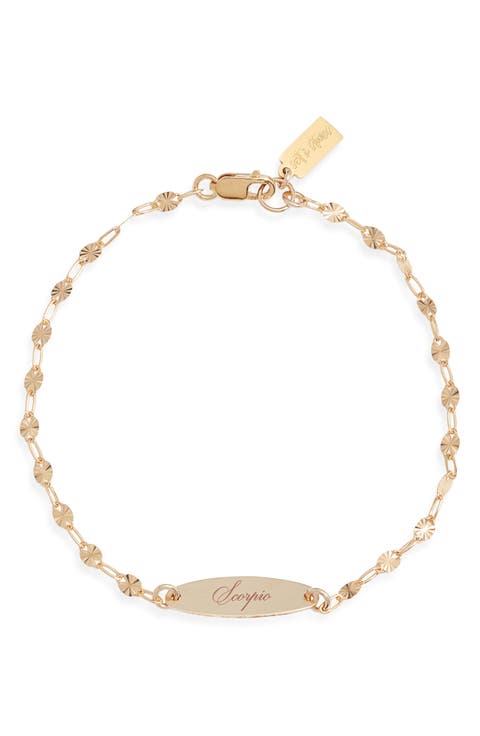 Engraved Zodiac Pendant