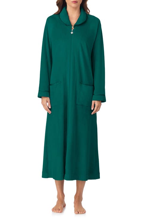 Zip-Up Longline Robe
