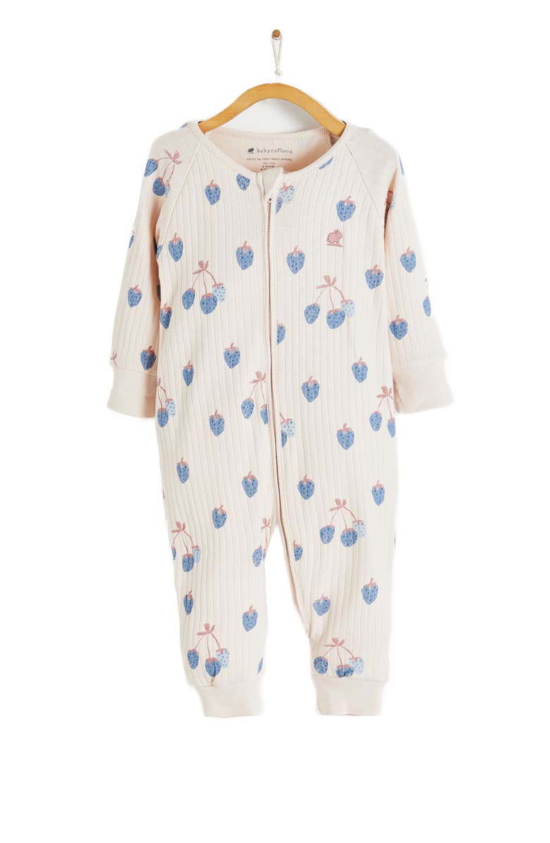 Babycottons Premium Cotton Berrypop Zip Footless Pajama for Infant, Main, color, 