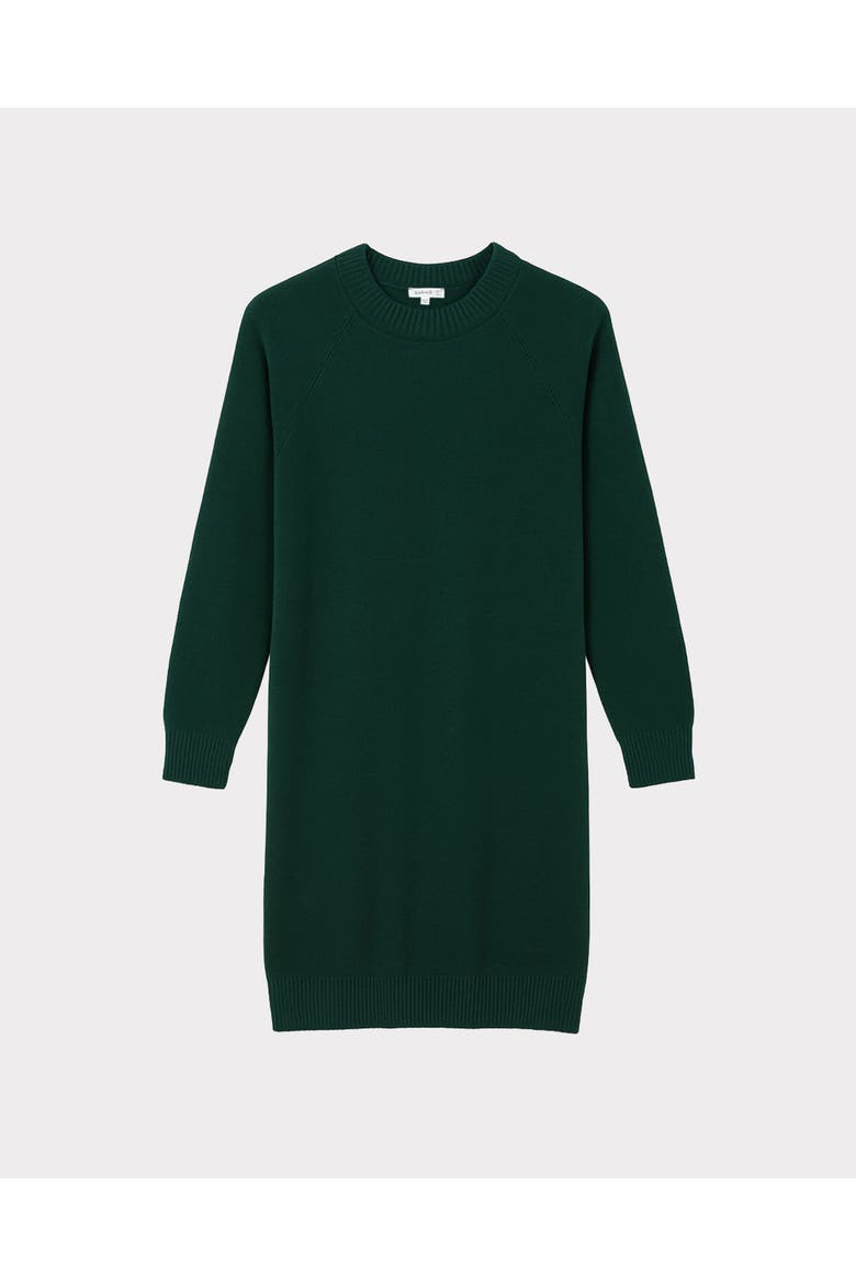 Crew Neck Knitted Dress, Alternate, color, Pine