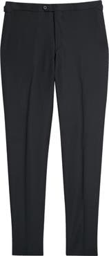 Thom Sweeney Tailored Wool Blend Tuxedo Trousers