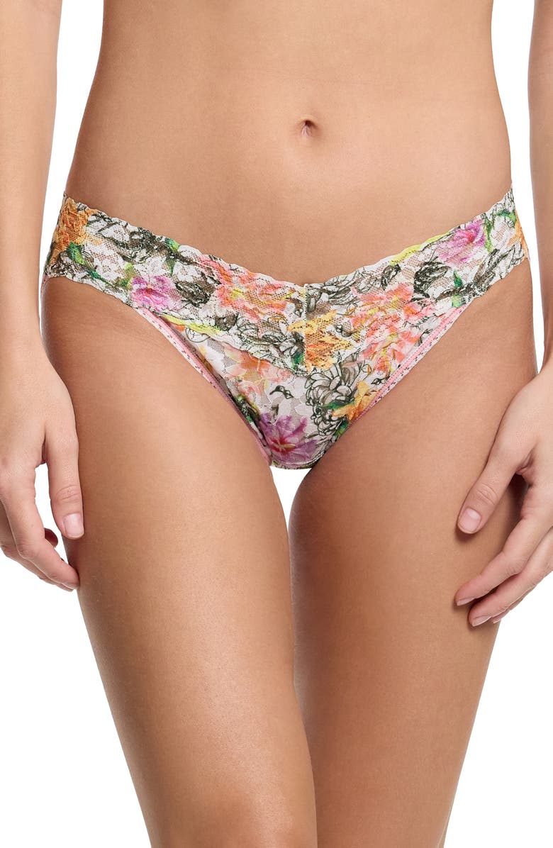 Hanky Panky Lace Vikini, Main, color, Botany White