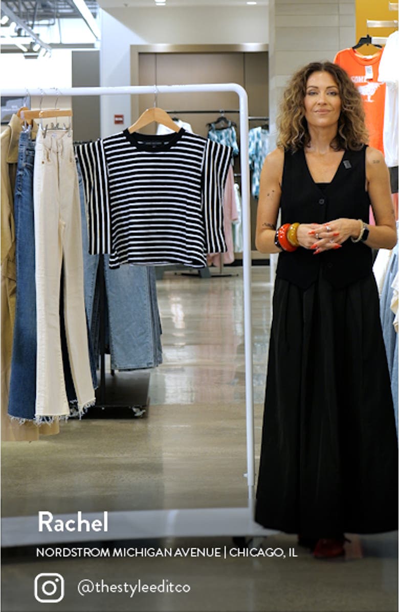 Stripe Crop T-Shirt, sales video thumbnail