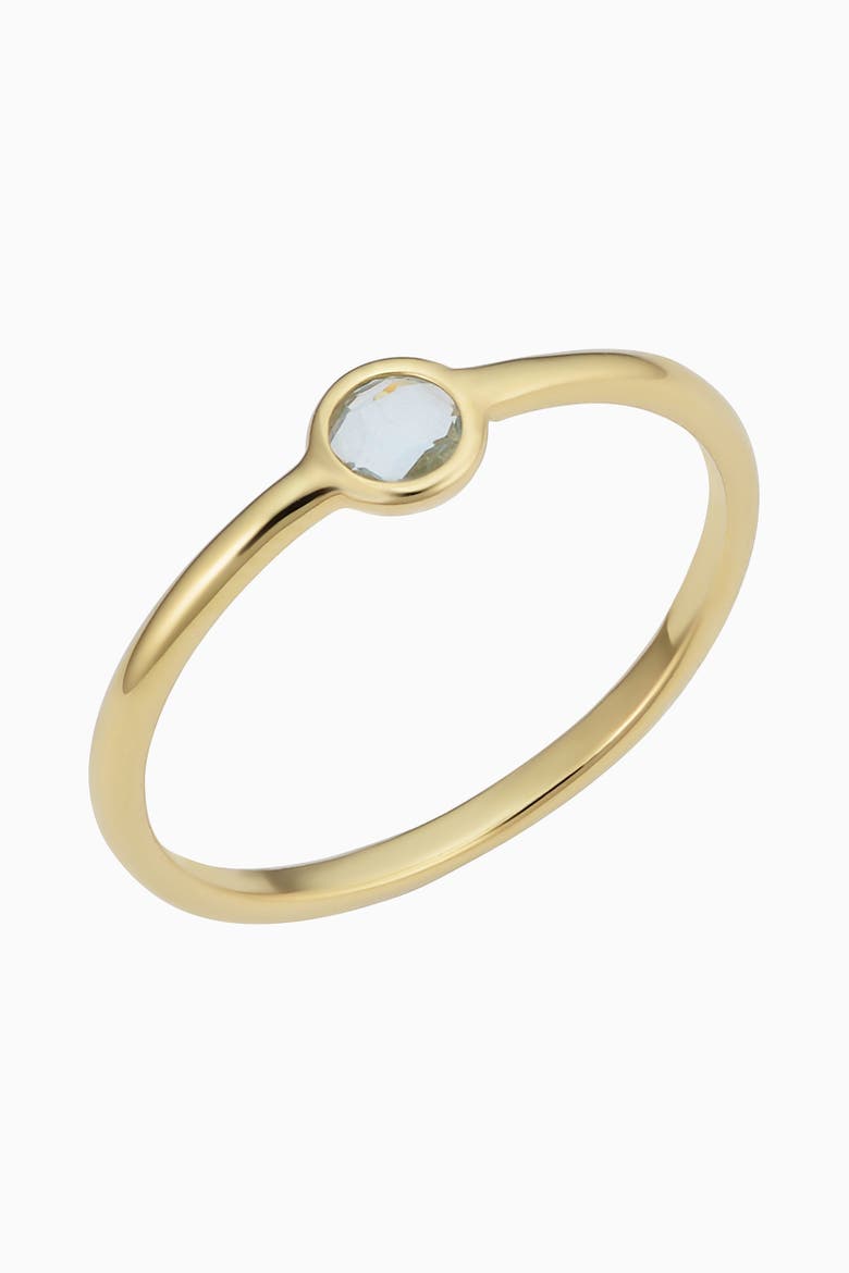 14K Yellow Gold Blue Topaz Bijoux Ring, Main, color, Yellow Gold