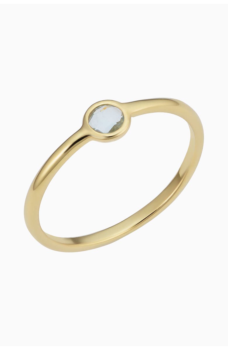 Oradina 14K Yellow Gold Blue Topaz Bijoux Ring, Main, color, Yellow Gold