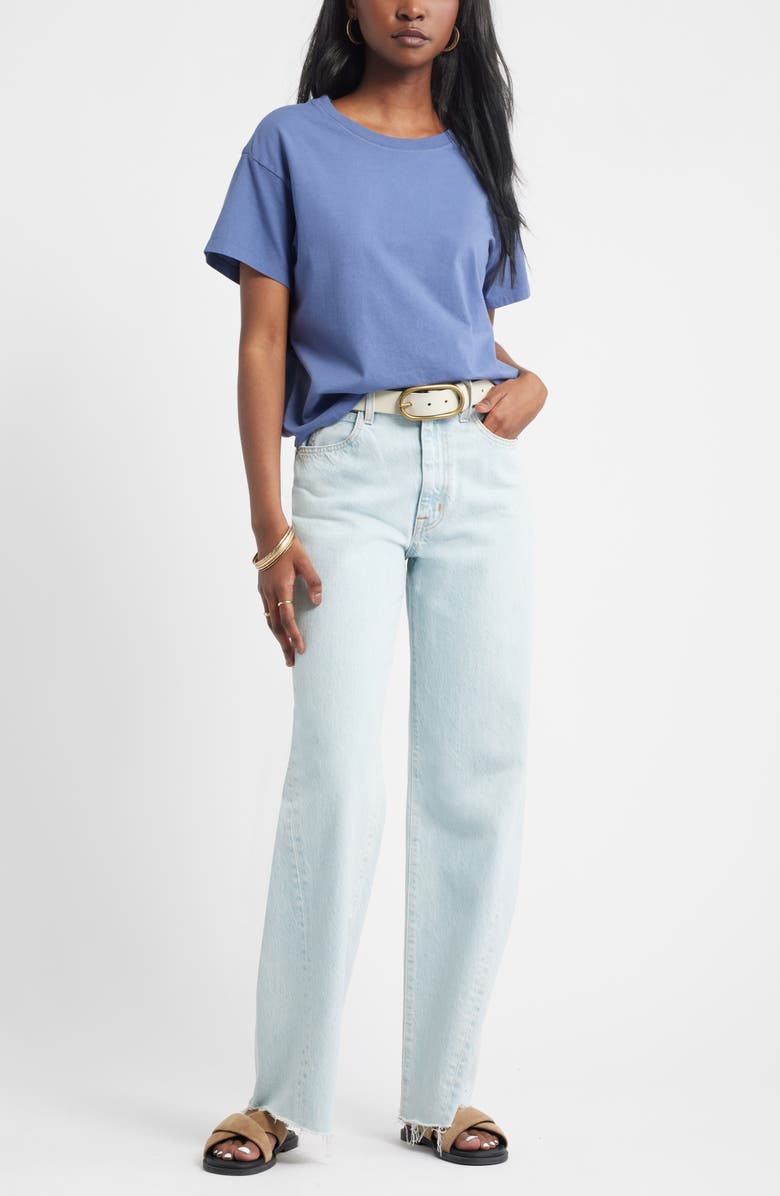 Treasure & Bond Favorite Cotton T-Shirt, Alternate, color, Blue Indigo