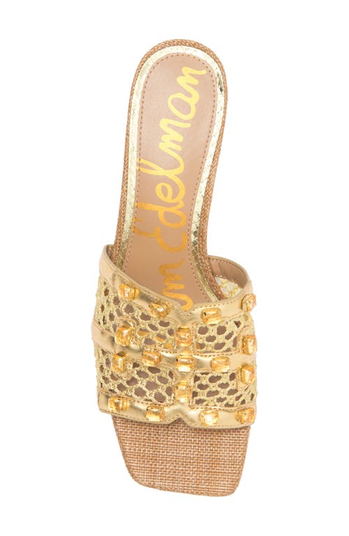 Shop Sam Edelman Webster Slide Sandal In Amber Gold Multi