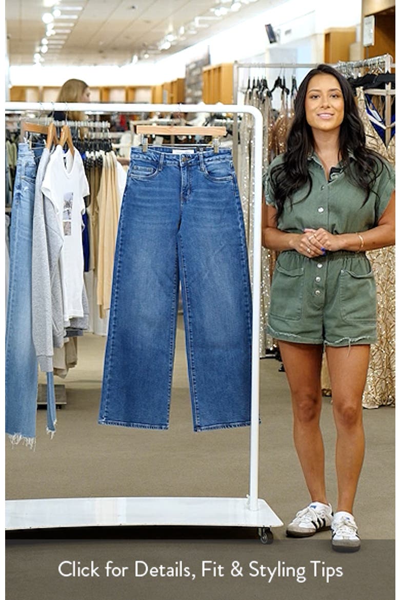Kids' Stretch Denim Wide Leg Jeans video