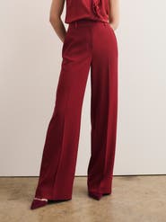 The Fold Clever Crepe Adelaide Wide-leg Trousers