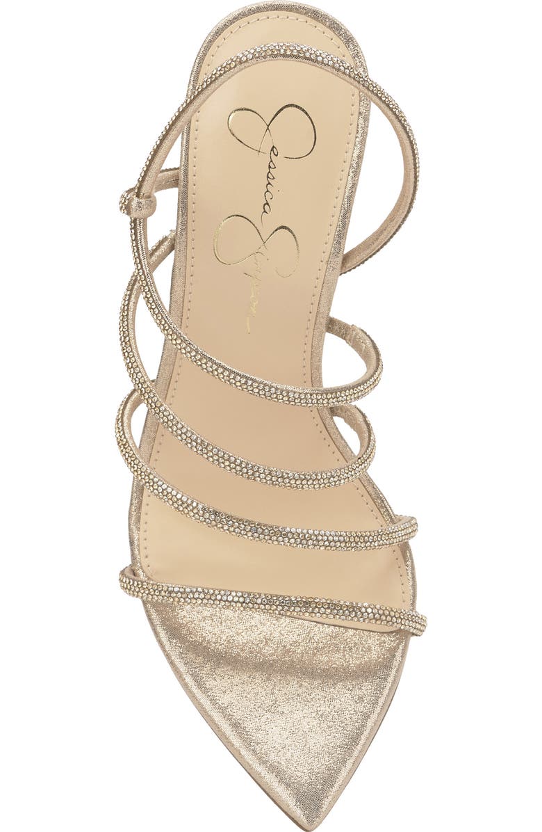 Jessica Simpson Vioreena Pointed Toe Slingback Sandal, Alternate, color, Champagne
